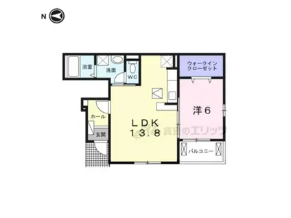 ミエティトゥーラ(1LDK/1階)の間取り写真