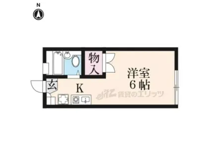 レオパレス 法華寺(1K/1階)の間取り写真