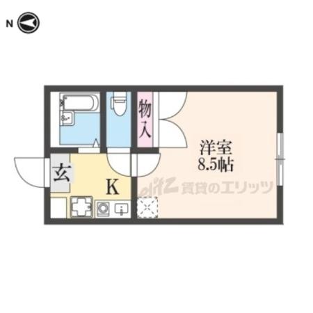 レオパレス大陽壱番館(1K/1階)の間取り写真