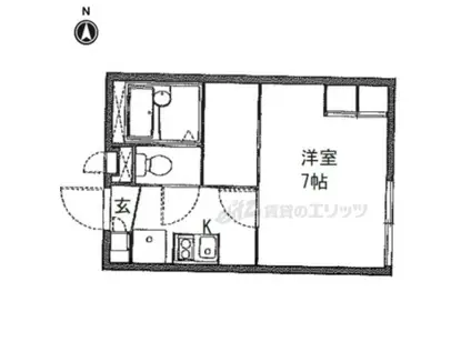 レオパレスINUI(1K/1階)の間取り写真