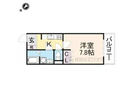 PREMIERE(1K/1階)の間取り写真