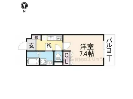 PREMIERE(1K/3階)の間取り写真