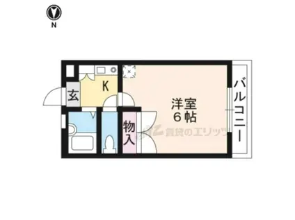 レオパレスイケダ(1K/3階)の間取り写真