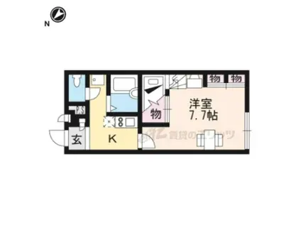 レオパレスSKY DREAM(1K/1階)の間取り写真