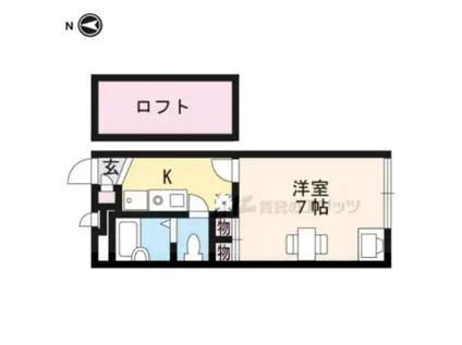 レオパレス行永(1K/2階)の間取り写真