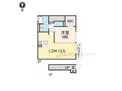 セレーノ(1LDK/2階)の間取り写真