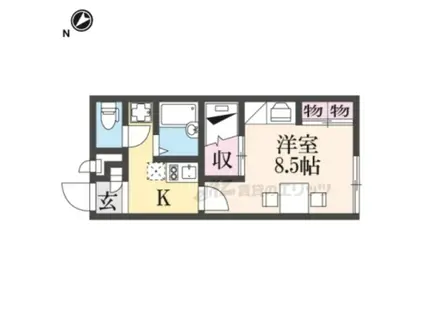 レオパレス大宮(1K/2階)の間取り写真