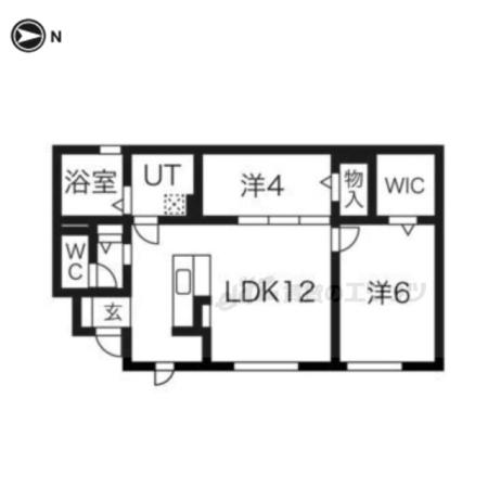 メゾン ラフィーネ(2LDK/1階)の間取り写真