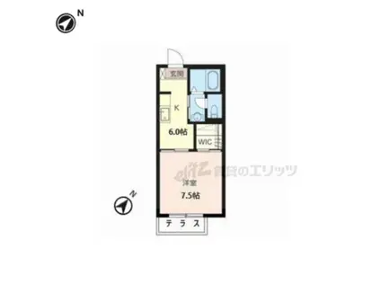 カサ エクセレンテ(1K/1階)の間取り写真