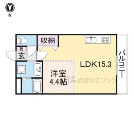 エトワール(1LDK/2階)の間取り写真