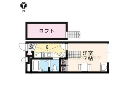 レオパレスサニーコート西村(1K/1階)の間取り写真