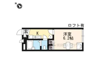 レオパレスOYABU(1K/2階)の間取り写真
