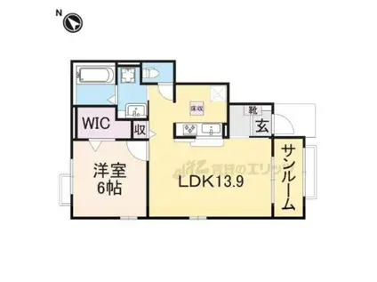 YSアーバンK(1LDK/1階)の間取り写真