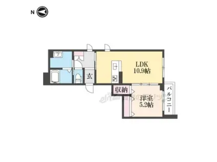 グランフォー(1LDK/2階)の間取り写真