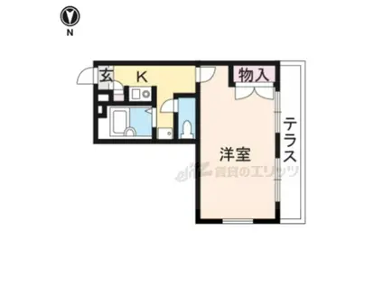 レオパレス関屋(1K/1階)の間取り写真