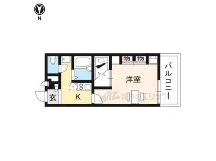 レオパレス幸甚(1K/2階)の間取り写真