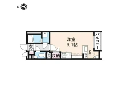 レオネクストノーム(ワンルーム/2階)の間取り写真