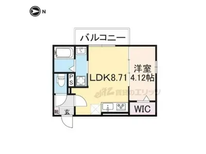 プラートコート今津(1LDK/3階)の間取り写真