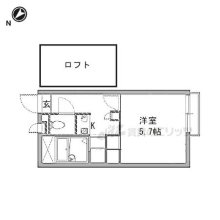 レオパレスYOU池沢(1K/2階)の間取り写真