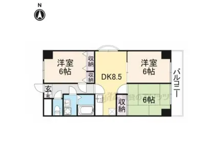 大喜マンション(3DK/2階)の間取り写真