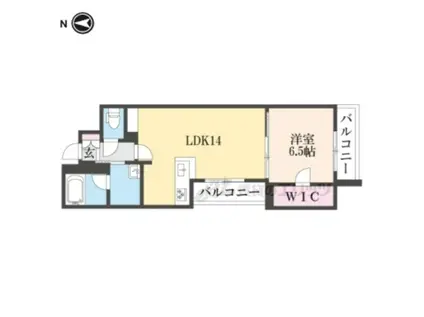 INFINI(1LDK/3階)の間取り写真