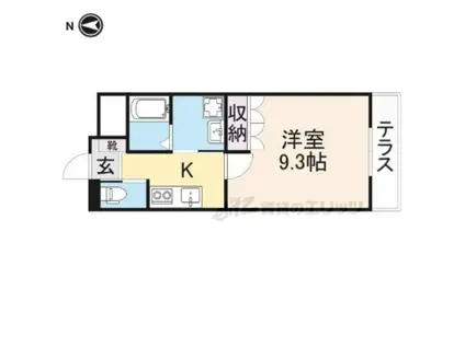 アネックス王寺番館(1K/1階)の間取り写真