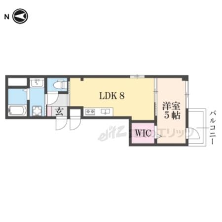 大雅六角ビル(1LDK/3階)の間取り写真