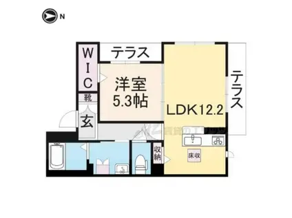 シャーメゾン ラピュタ(1LDK/2階)の間取り写真