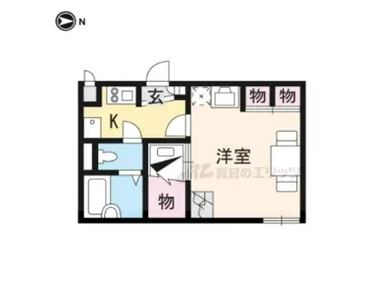 レオパレスまさご(1K/1階)の間取り写真