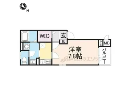 プログレNシータ(1K/2階)の間取り写真