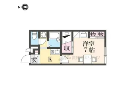 グレース加悦(1K/1階)の間取り写真