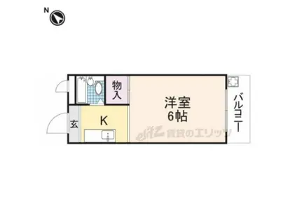 第2三島ハイツ(1K/1階)の間取り写真
