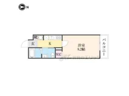 コージーコート膳所(1K/2階)の間取り写真