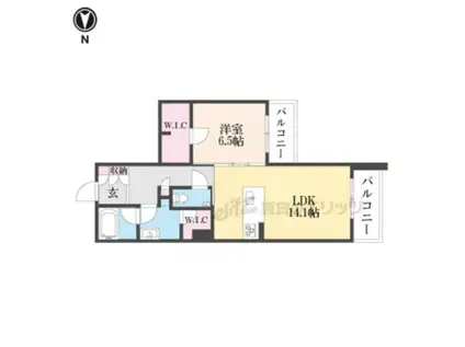 シャーメゾンアヴニール(1LDK/2階)の間取り写真