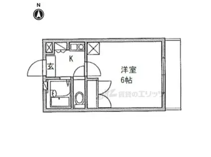 レオパレスルピナス(1K/2階)の間取り写真