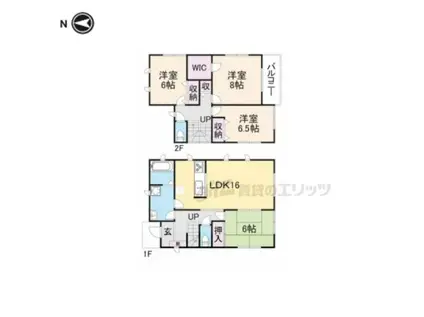 関西本線 奈良駅 徒歩10分 2階建 築13年(4LDK)の間取り写真