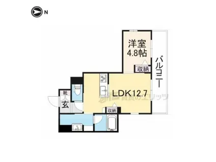 シャーメゾン COZY FOREST(1LDK/2階)の間取り写真