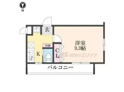 GRANGE京都壬生(1K/4階)の間取り写真