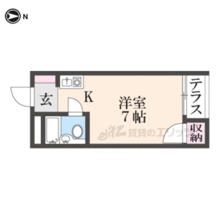 プレアール上神田(ワンルーム/1階)の間取り写真