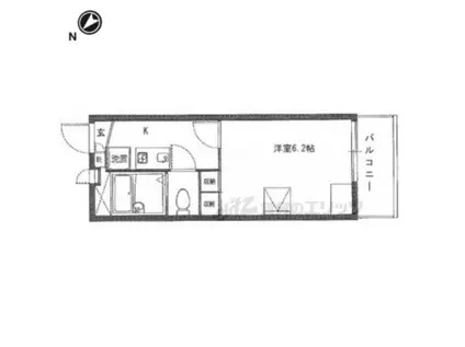 レオパレスレスペート(1K/2階)の間取り写真