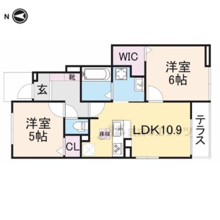 フォルシュ(2LDK/1階)の間取り写真