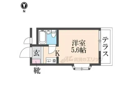 ランドヒルパート(ワンルーム/1階)の間取り写真