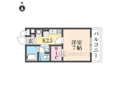 セジュールオッツ八戸ノ里(1K/3階)の間取り写真