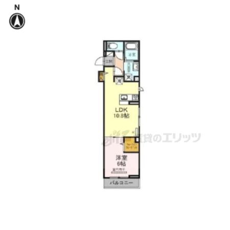 ハーティ下小阪(1LDK/2階)の間取り写真