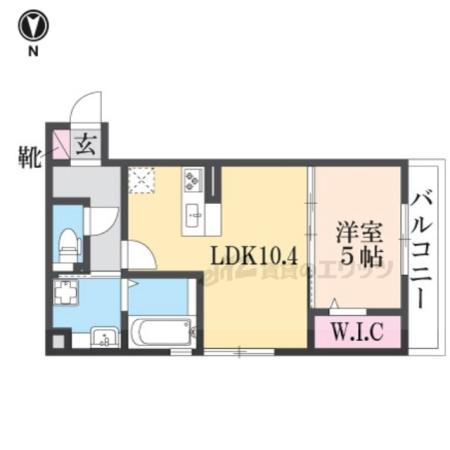 メゾン エムズ(1LDK/2階)の間取り写真