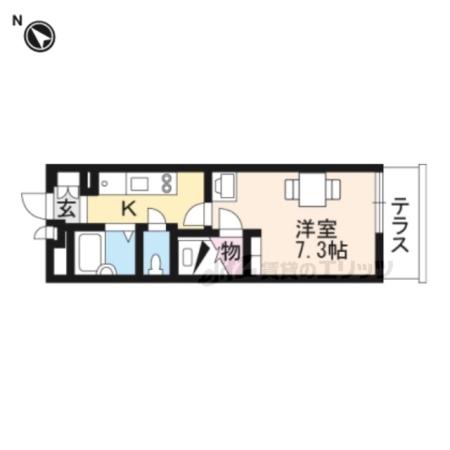 レオパレス彦根後三条(1K/1階)の間取り写真