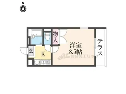 レオパレスMITO(1K/1階)の間取り写真