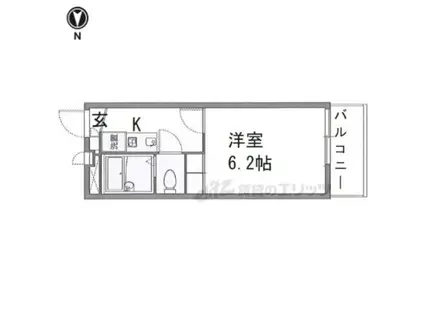 レオパレスアルモニ(1K/2階)の間取り写真