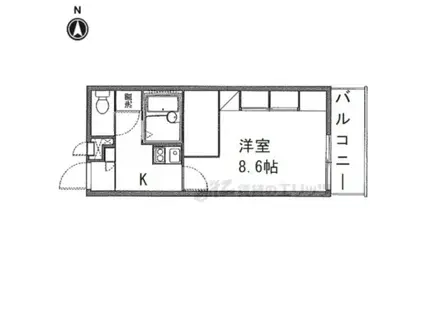 レオパレスIB(1K/2階)の間取り写真