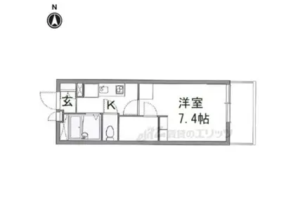 レオパレスエルヴェール サンク(1K/2階)の間取り写真